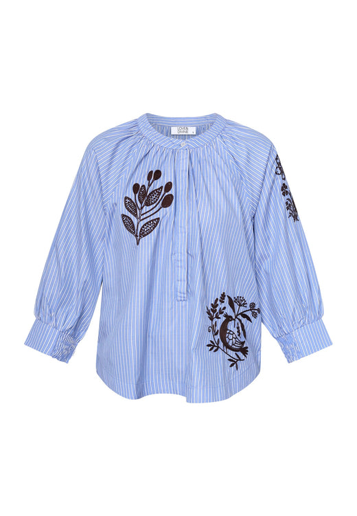 Love & Divine - Love1593-1 20280 - 831 - Blue Stripes Skjorter 