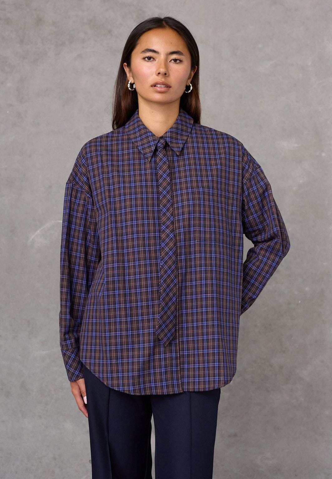 Love & Divine - Love1645 20296 - 841 - Brown Check Skjorter 