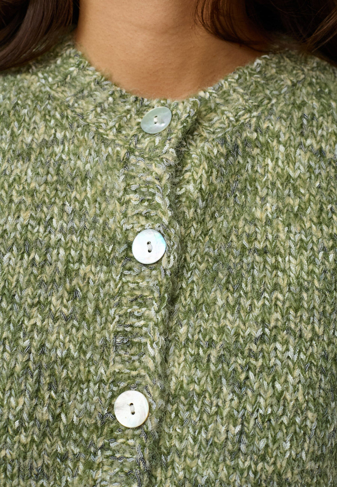 Love & Divine - Love1658 20401 - 301 - Green Olive Mel. Veste 