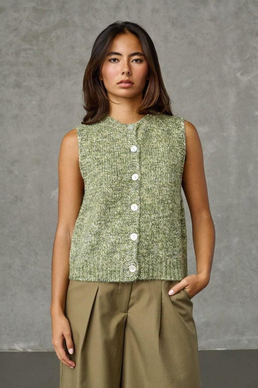 Love & Divine - Love1658 20401 - 301 - Green Olive Mel. Veste 
