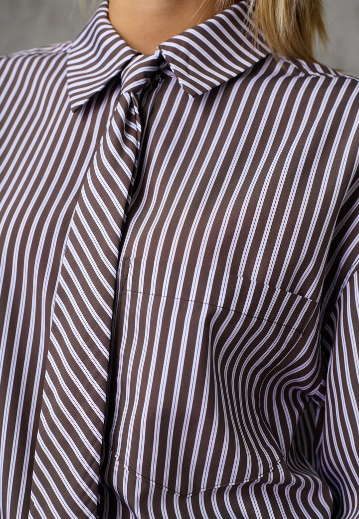 Love & Divine - Love1663 20427 - 832 - Brown Stripe Skjorter 