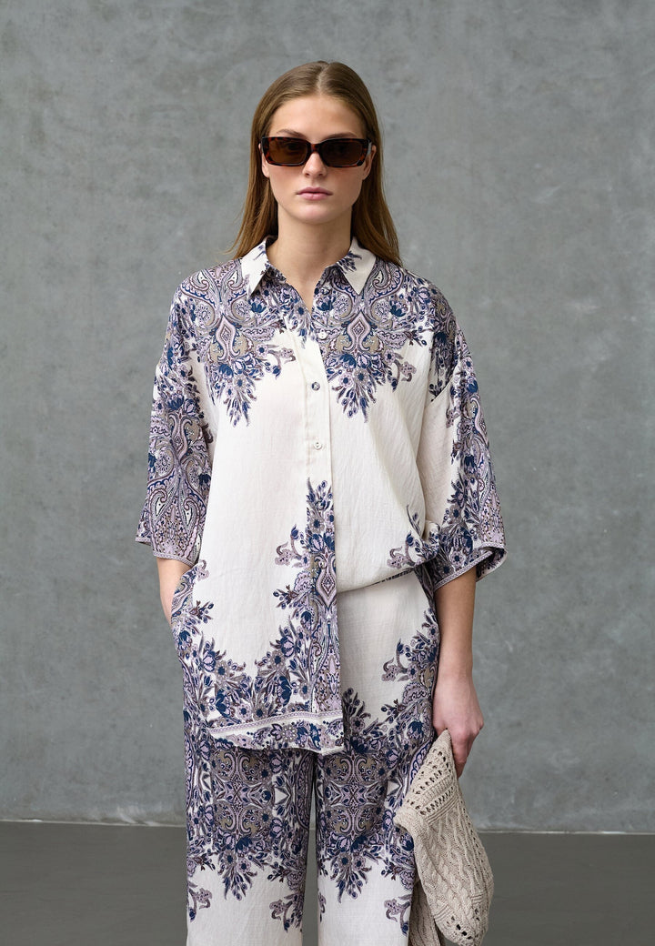 Love & Divine - Love971-17 19894 - 802 - Champagne Paisley Skjorter 