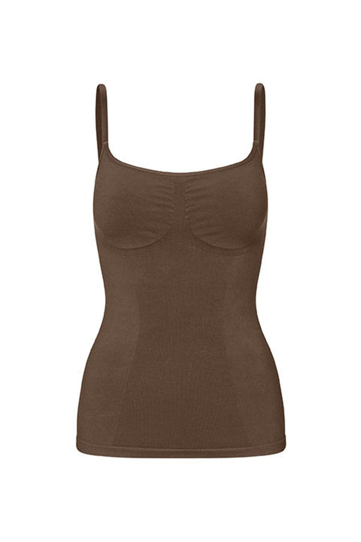Lykkeland Ateliér - Second Skin Cami Top L0824908F.204 - Chocolate