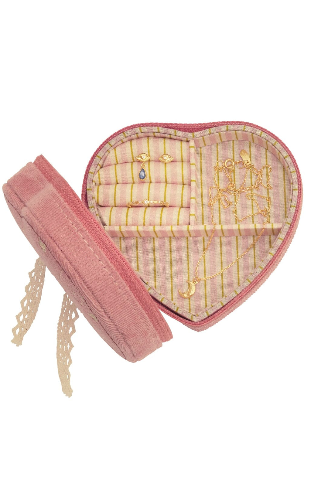 Maanesten - Heart Jewelry Box Pink Theatre Magic - 4109