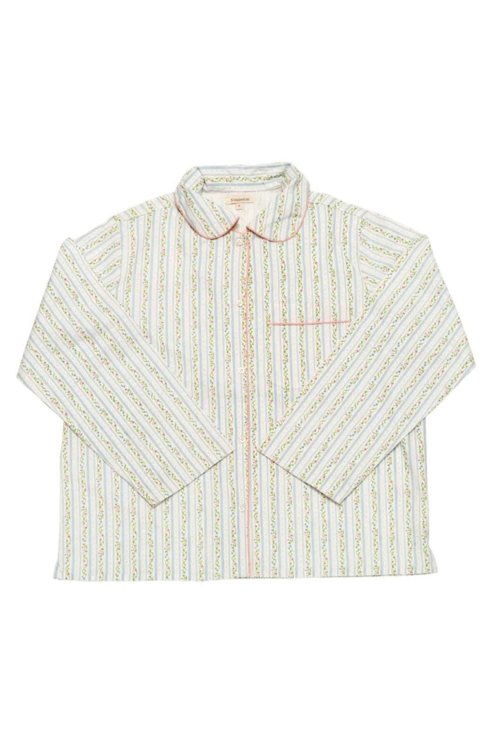 Maanesten - Moe Shirt Summer Stripe Blue - 4126 Bluser 