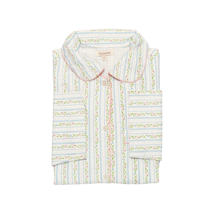 Maanesten - Moe Shirt Summer Stripe Blue - 4126 Bluser 