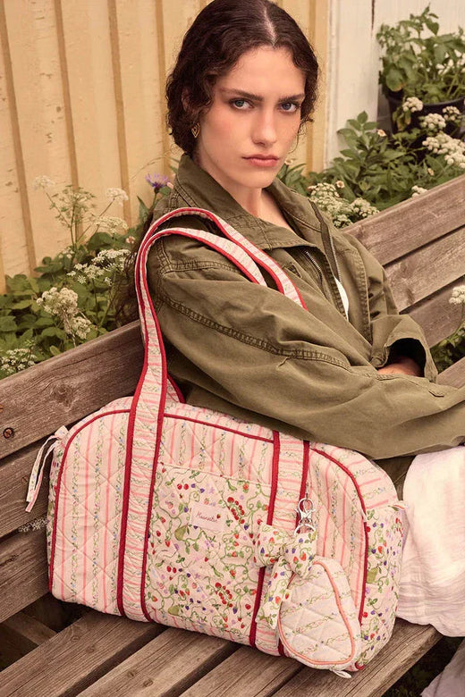 Maanesten - Suvi Quilted Bag Summer Stripes Peach - 4115 Tasker 