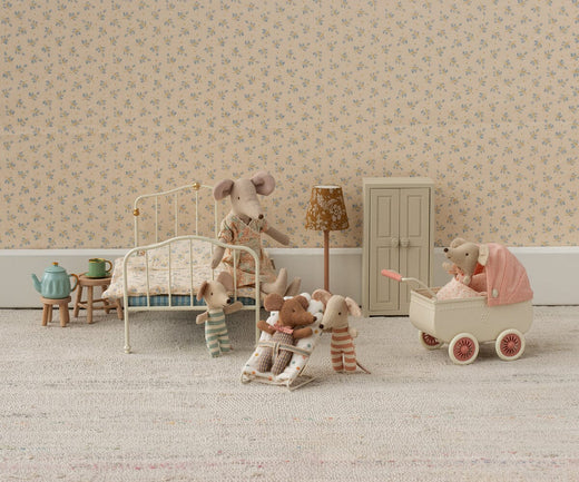 Maileg - Barnevogn, Mus - Koral - Mouse Acc Legetøj 