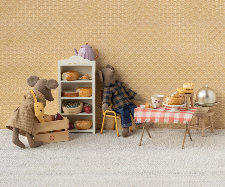 Maileg - Kjole Og Taske, Mor Mus - Mum/Dad Mouse Legetøj 