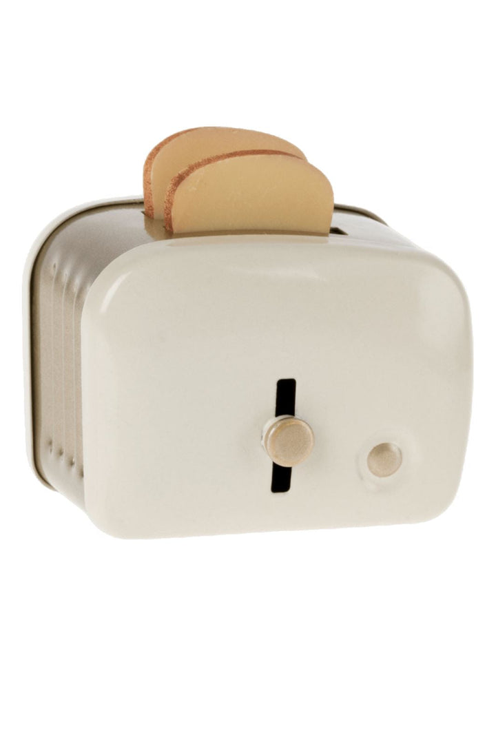 Maileg - Miniature Toaster & Bread - Off White Legetøj 