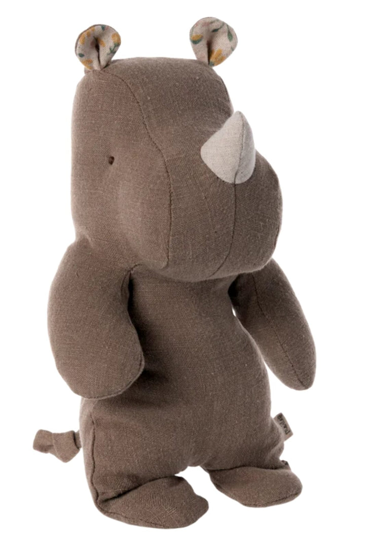 Maileg - Safari Friends, Rhino, Small - Chocolate - Small Legetøj 