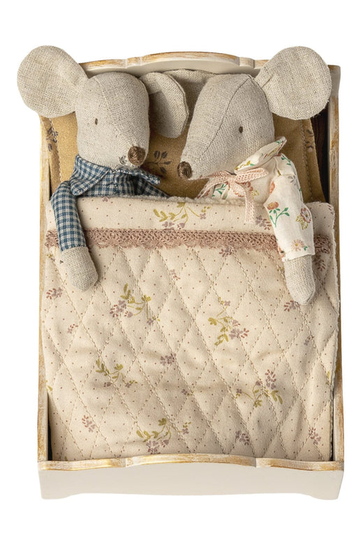 Maileg - Seng, Mus - Råhvid - Mouse Acc Legetøj 