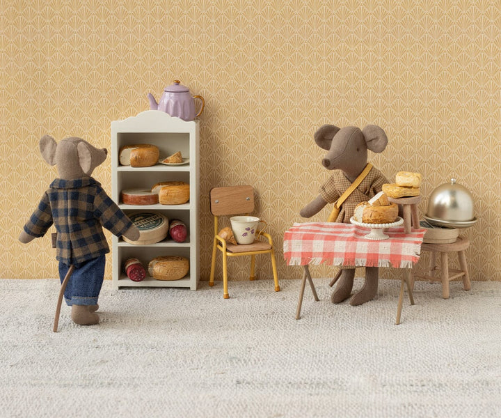 Maileg - Ternet Brun Skjorte Og Bukser, Far Mus - Mum/Dad Mouse Legetøj 