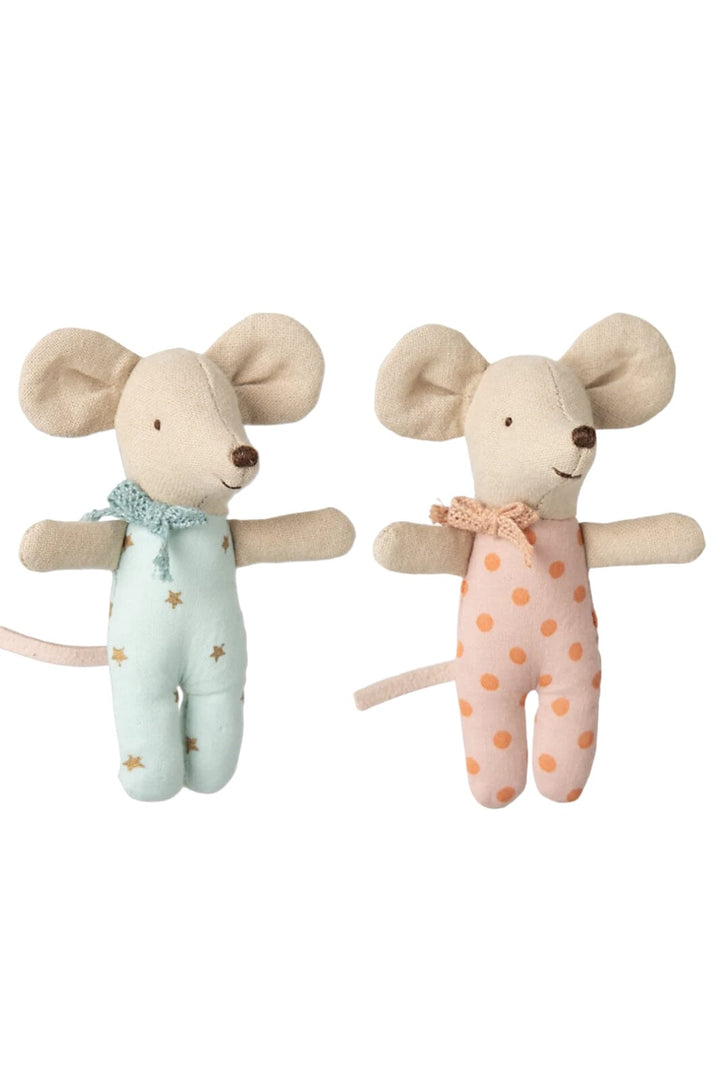 Maileg - Tvillinger, Baby Mus I Tændstikæske - Baby Mouse Legetøj 