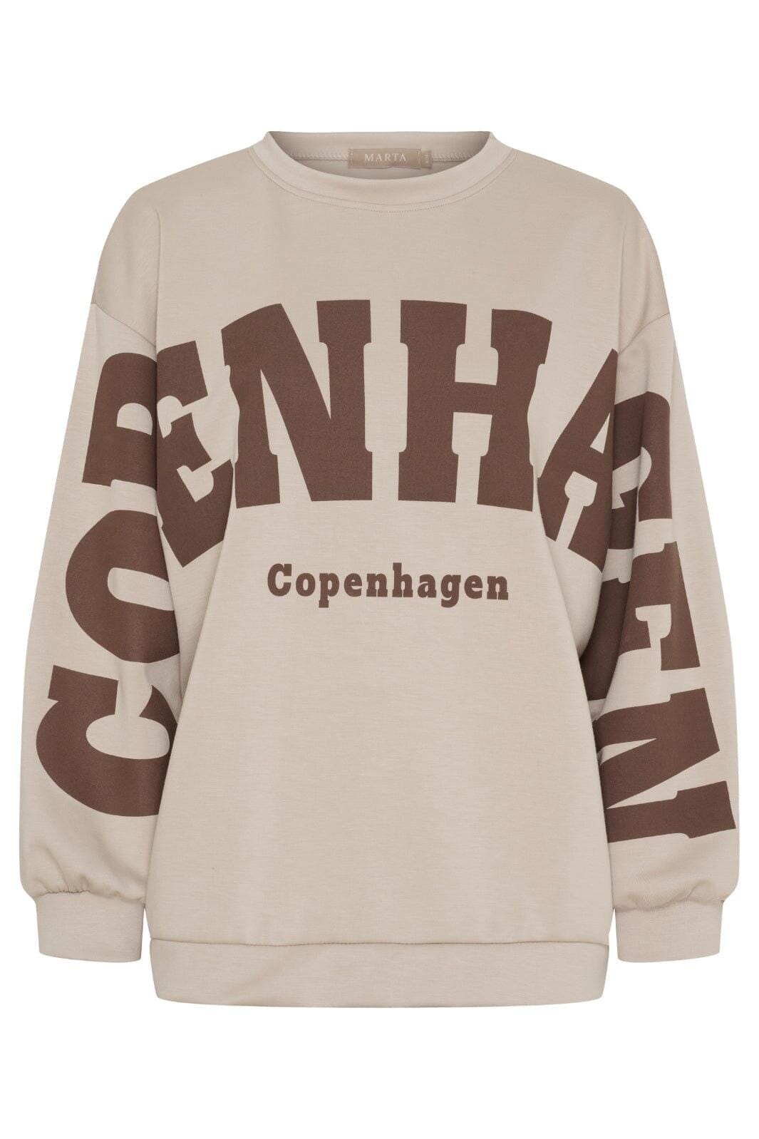 Marta Du Chateau - Mdchibiscus Sweatshirt 22659 - Beige Sweatshirts 