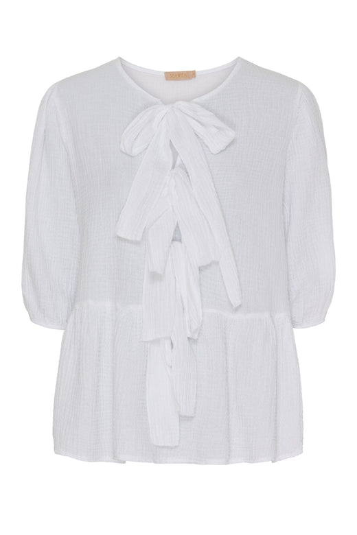 Marta Du Chateau - Mdcangela Blouse - White Bluser 