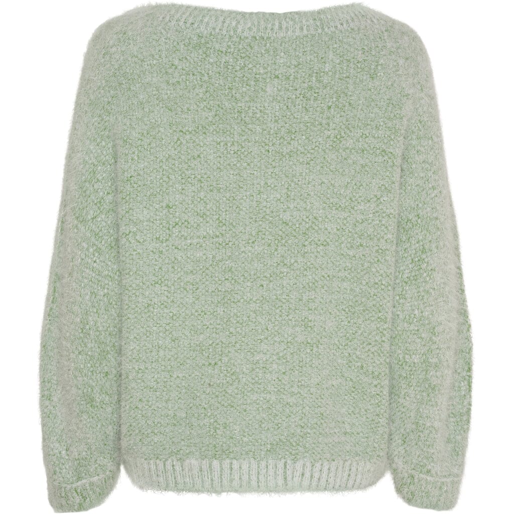Marta Du Chateau - Mdcanouk Knit 8038 - Green Strikbluser 