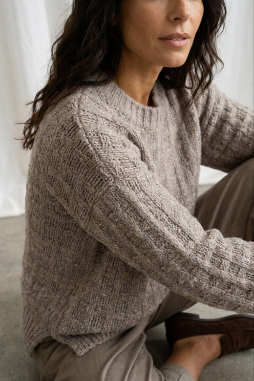 Marta Du Chateau - Mdcbrezza Knit 65968 - Fango Strikbluser 