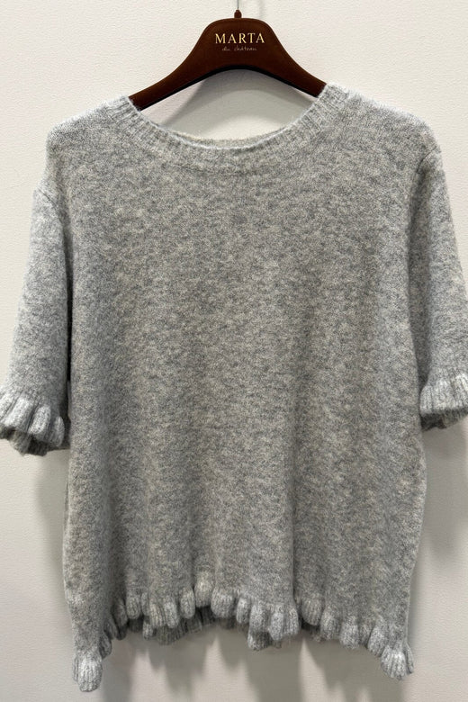Marta Du Chateau - Mdcbriala Knit KN8129 - Grigio4060 Strikbluser 