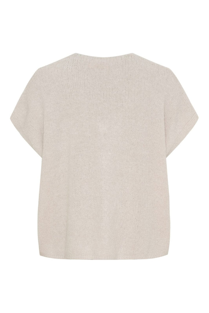 Marta Du Chateau - Mdccassia Knit Vest 24002 - Beige