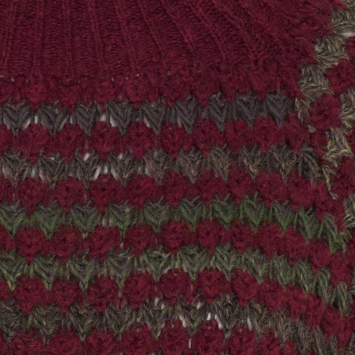 Marta Du Chateau - Mdcfatima Knit 25453 - Bordeaux Strikbluser 