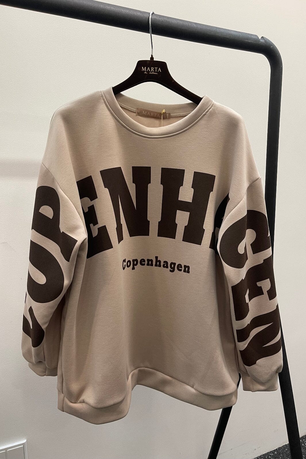 Marta Du Chateau - Mdchibiscus Sweatshirt 22659 - Beige New Sweatshirts 