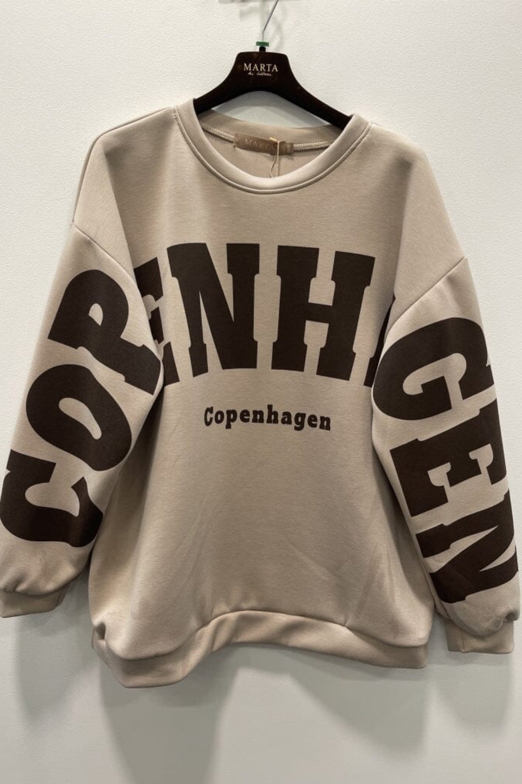 Marta Du Chateau - Mdchibiscus Sweatshirt 22659 - Beige New Sweatshirts 