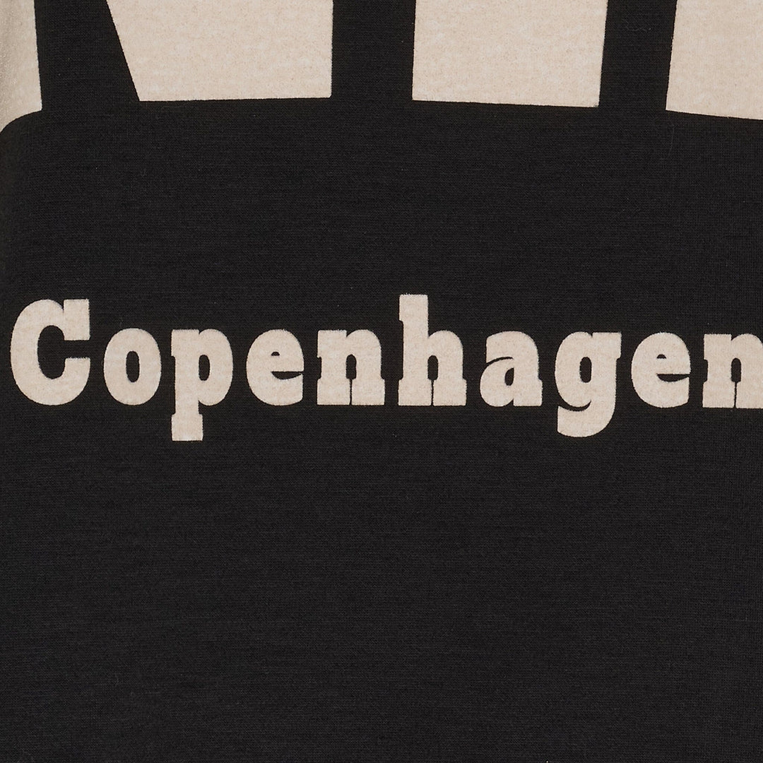 Marta Du Chateau - Mdchibiscus Sweatshirt 22659 - Black/White Sweatshirts 