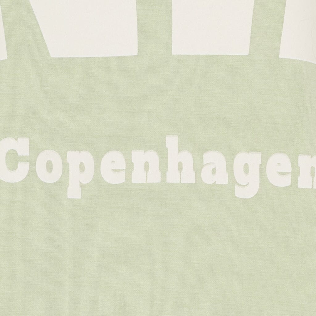 Marta Du Chateau - Mdchibiscus Sweatshirt 22659 - Green/Offwhite Sweatshirts 