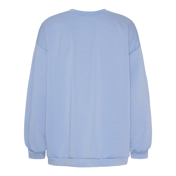 Marta Du Chateau - Mdchibiscus Sweatshirt 22659 - Sky Blue Sweatshirts 