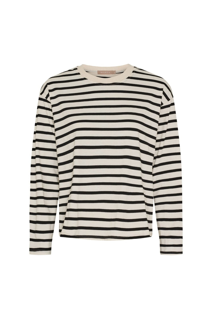 Marta Du Chateau - Mdckara Ls Tee 58709 - Black