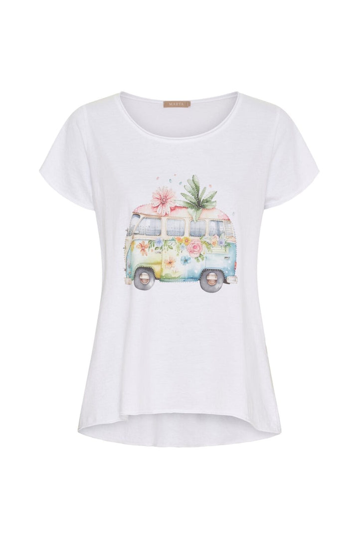 Marta Du Chateau - Mdcmarie T-Shirt 1535 - White Bus