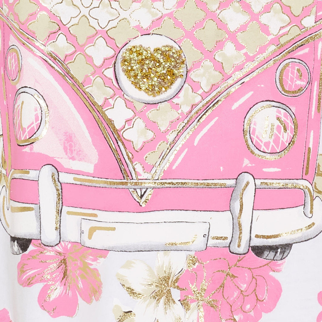 Marta Du Chateau - Mdcmarie T-Shirt 1535 - White Vw Rosa Baby T-shirts 