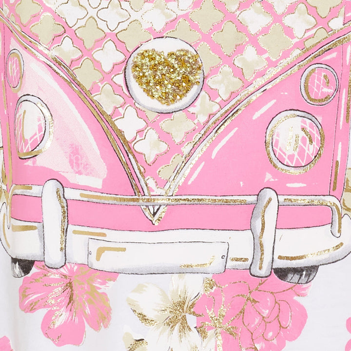 Marta Du Chateau - Mdcmarie T-Shirt 1535 - White Vw Rosa Baby T-shirts 