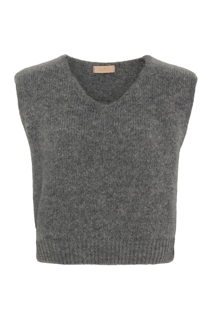 Marta Du Chateau - Mdcmarlene Vest 5114 - Grey