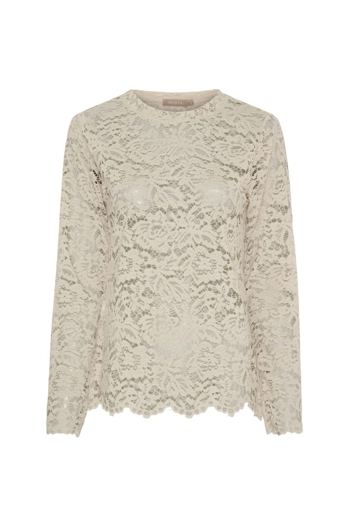 Marta Du Chateau - Mdcmilley Ls Tee 7707 - Beige