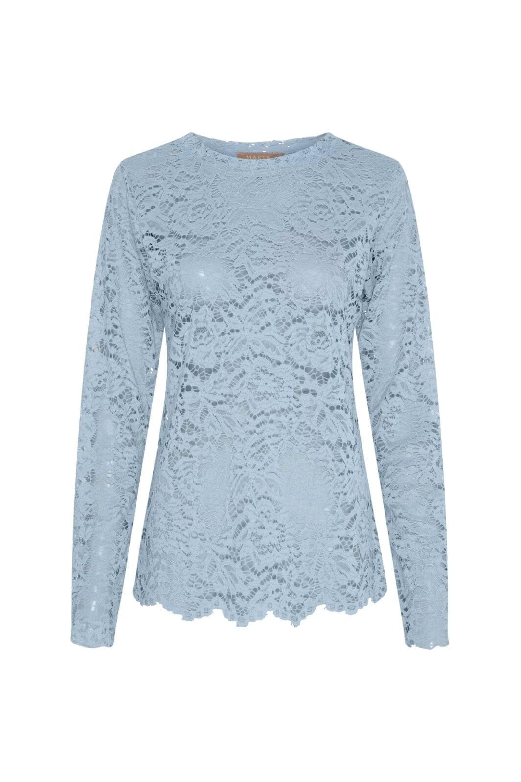 Marta Du Chateau - Mdcmilley Ls Tee 7707 - Light Blue