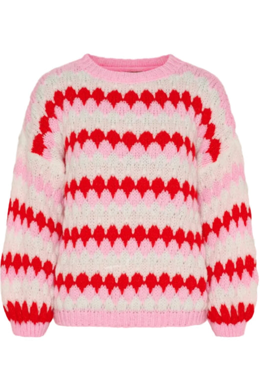 Marta Du Chateau - Mdcmy Knit 9660 - Pink Strikbluser 