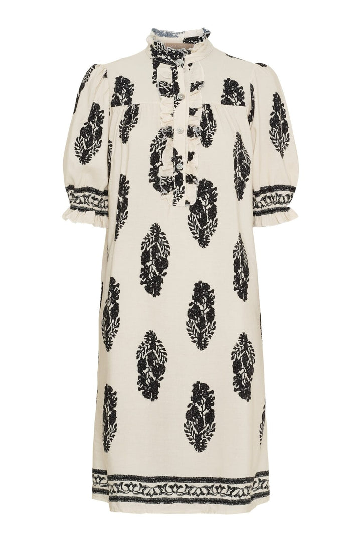 Marta Du Chateau - Mdcnaomi Dress 259077-1 - Beige/Black Kjoler 