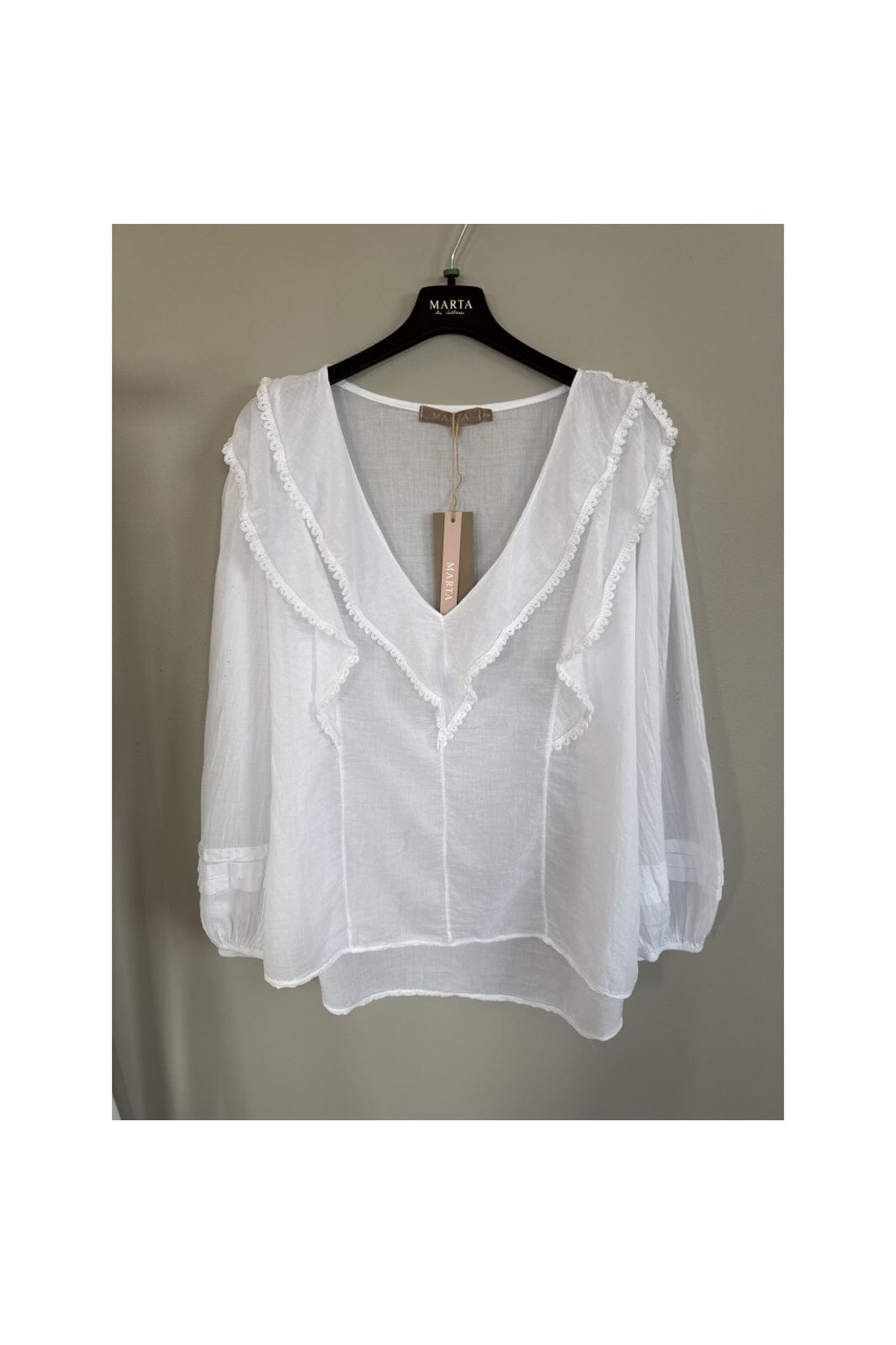 Marta Du Chateau - Mdcrosamaria Blouse TC68179 - White