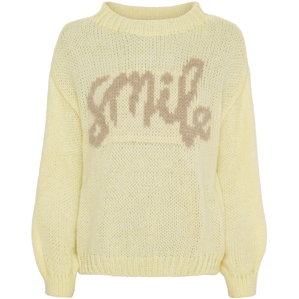 Marta Du Chateau - Mdctulip Knit 9580 - Yellow Strikbluser 