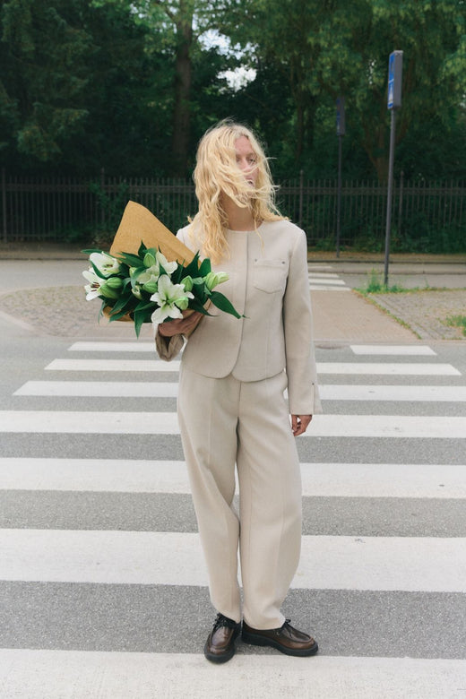 MbyM - Bodil-M 63340717 - U71 - Spring Brown Melange Bukser 