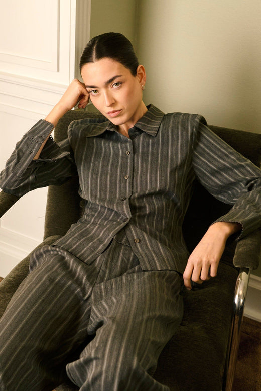 MbyM - Kaisley-M 65191433 - Y87 - Grey Stripe Bluser 