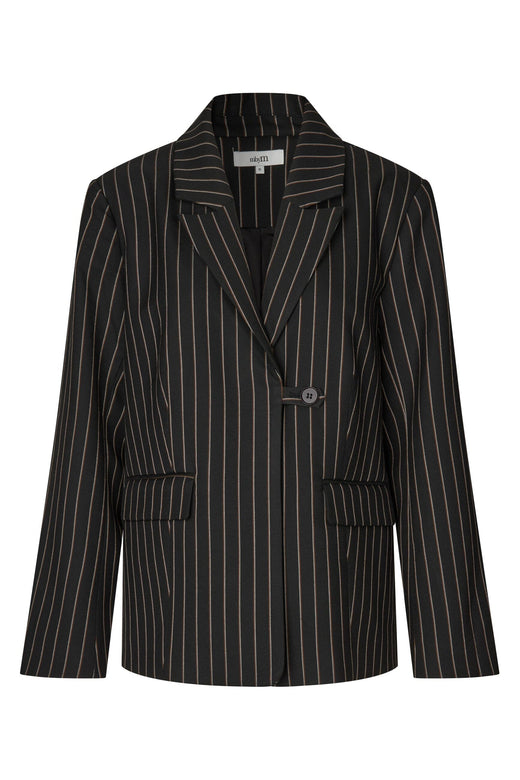 MbyM - Milani-M 74731427 - Y85 - Black Brown Pinstripe Blazere 