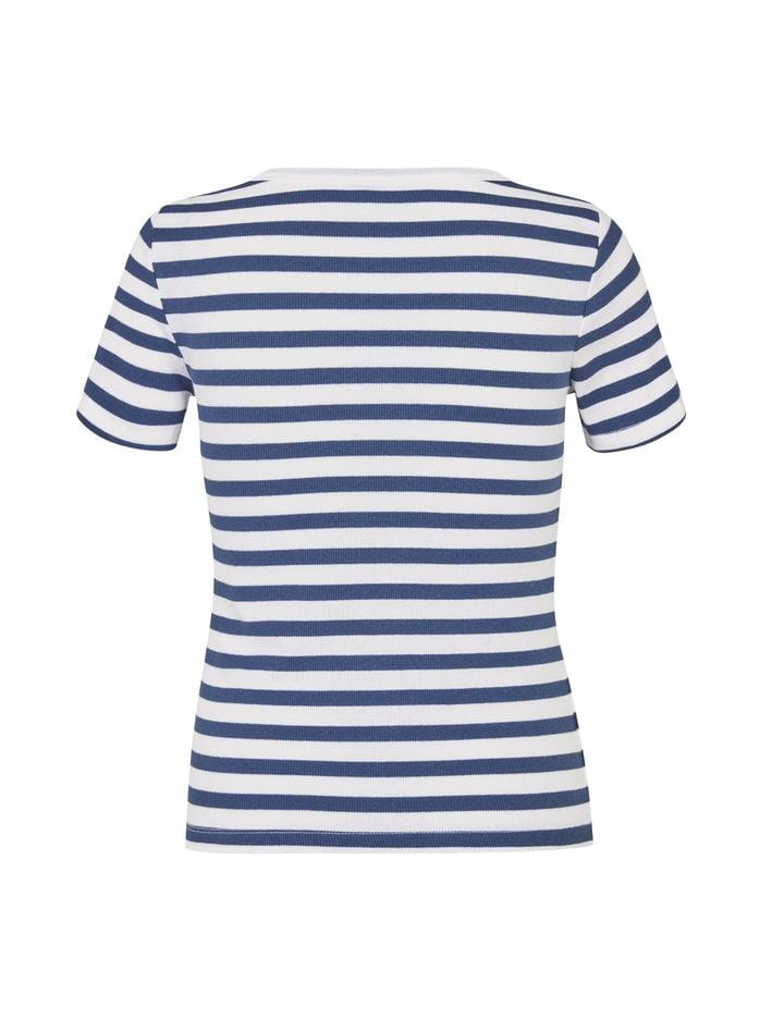 MbyM - Otis-M 58249029 - T03 White Indigo Stripe T-shirts 