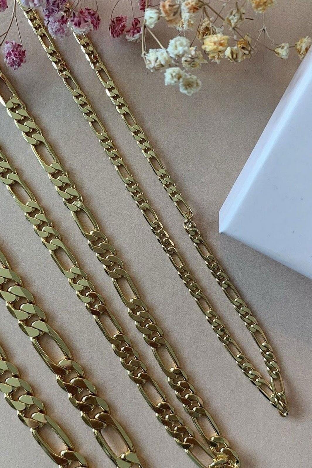 Mellow Moon - Figaro kæde - Guld Halskæder 