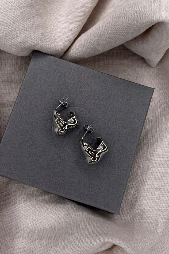 Mellow Moon - Greta Ørering - Forsølvet Øreringe 