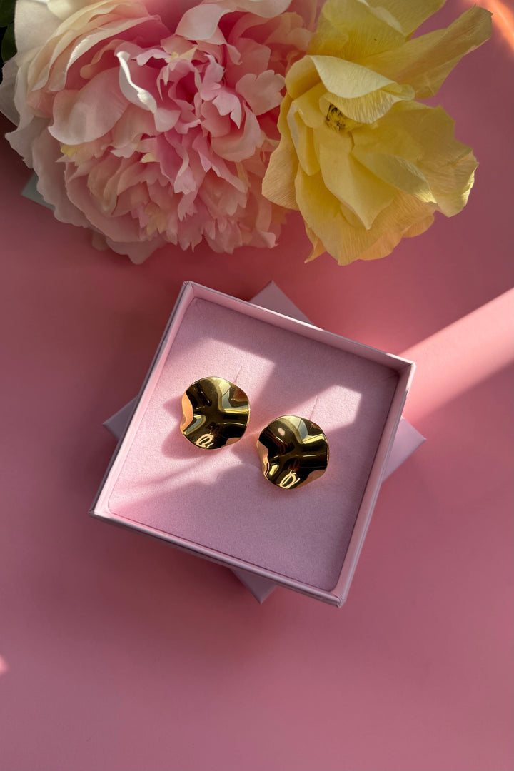 Mellow Moon - Heidi Ørering - Forgyldt Øreringe 