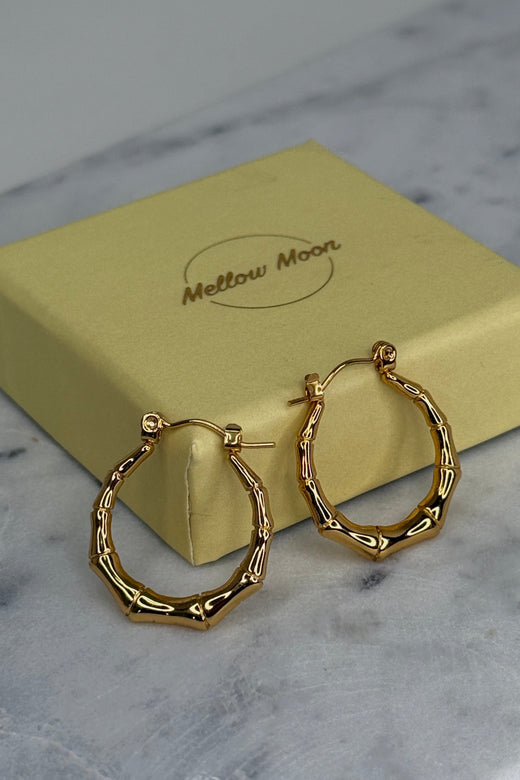 Mellow Moon - Helene Ørering - Forgyldt Øreringe 