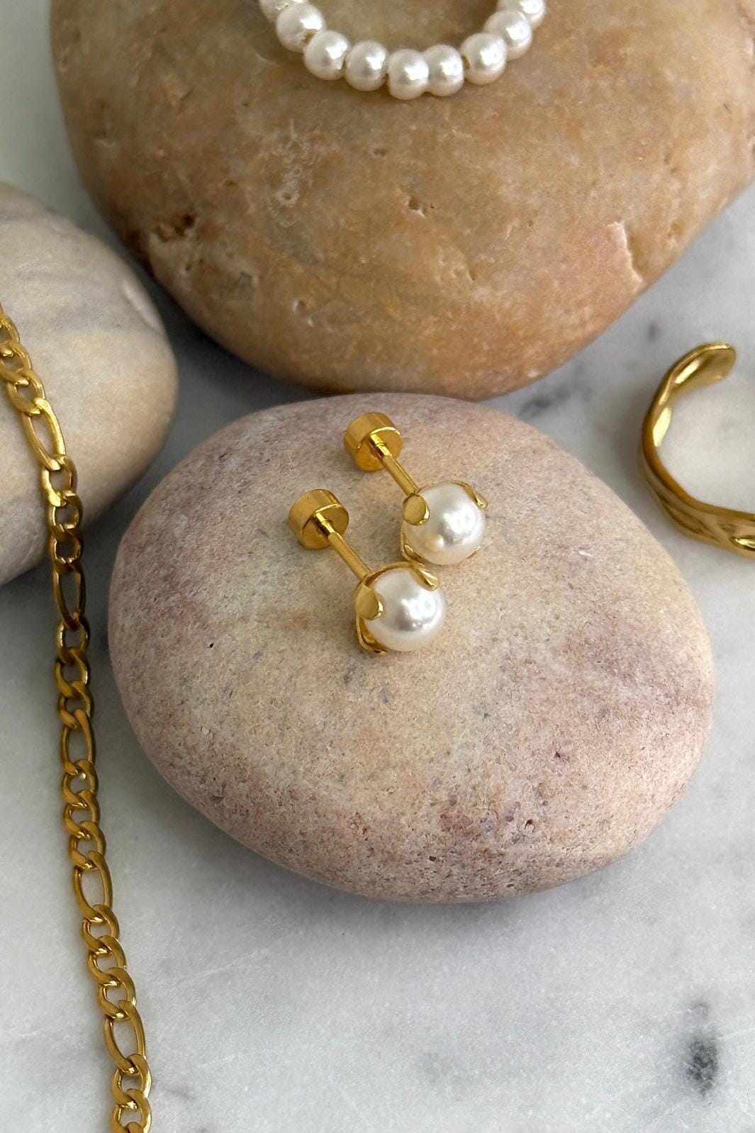 Mellow Moon - Katrine Ørering - Forgyldt Øreringe 